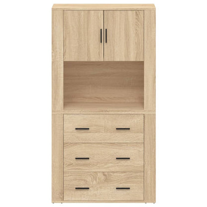 vidaXL Highboard en aggloméré coloris chêne Sonoma
