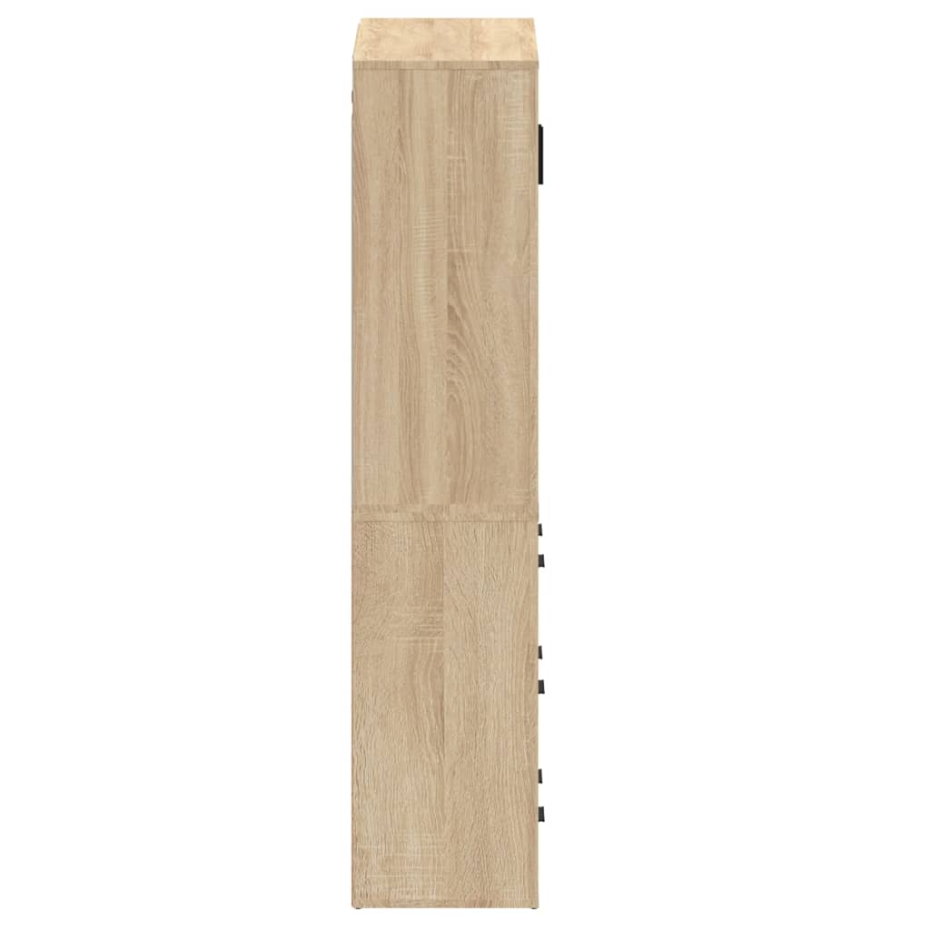 vidaXL Highboard en aggloméré coloris chêne Sonoma