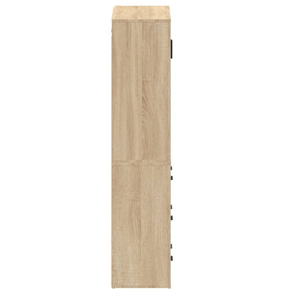vidaXL Highboard en aggloméré coloris chêne Sonoma