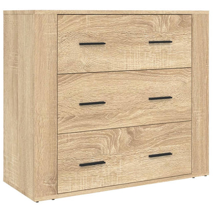 vidaXL Highboard en aggloméré coloris chêne Sonoma