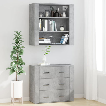 vidaXL Highboard Betongrau Holzwerkstoff