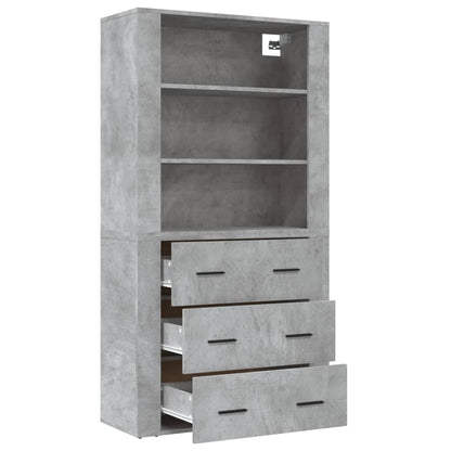 vidaXL Highboard Betongrau Holzwerkstoff