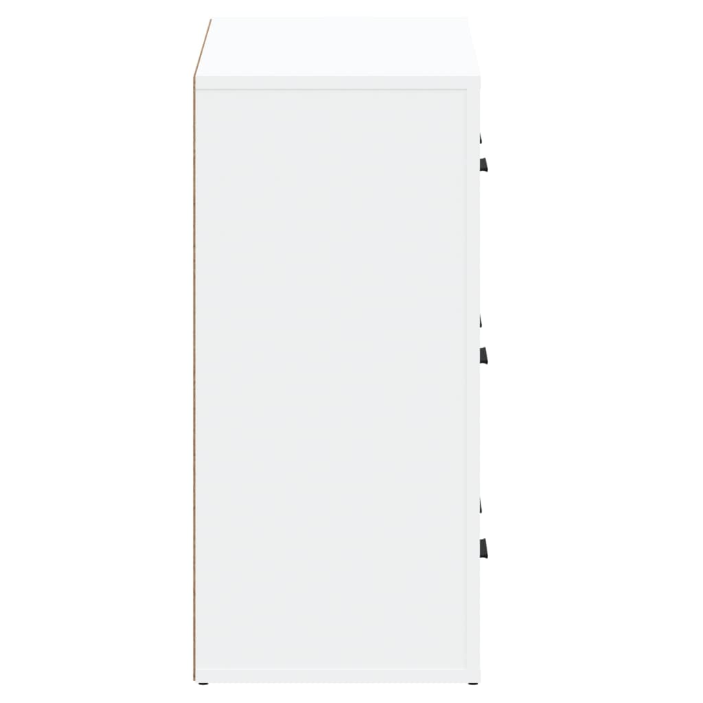 vidaXL Commodes 2 pcs Blanc Bois d'ingénierie