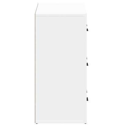 vidaXL Commodes 2 pcs Blanc Bois d'ingénierie