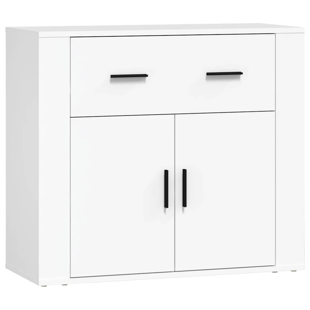 vidaXL Enfilades 3 pcs Blanc Bois d'ingénierie