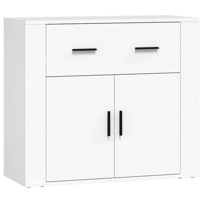 vidaXL Enfilades 3 pcs Blanc Bois d'ingénierie