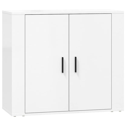vidaXL Enfilades 3 pcs Blanc Bois d'ingénierie