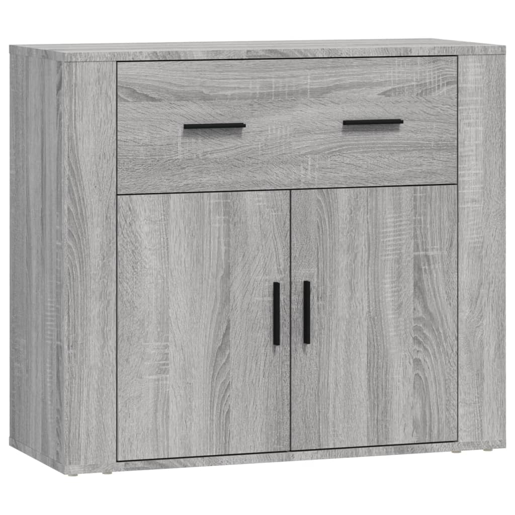 vidaXL Buffets 3 pcs. gris Sonoma bois d'ingénierie