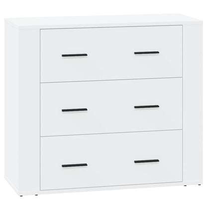 vidaXL Enfilades 3 pcs Blanc Bois d'ingénierie