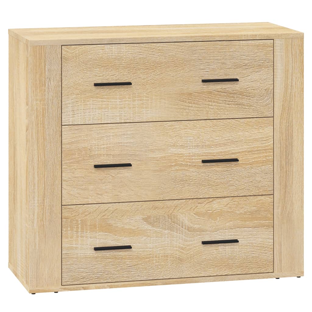 vidaXL Commodes 3 pcs. Aggloméré chêne sonoma