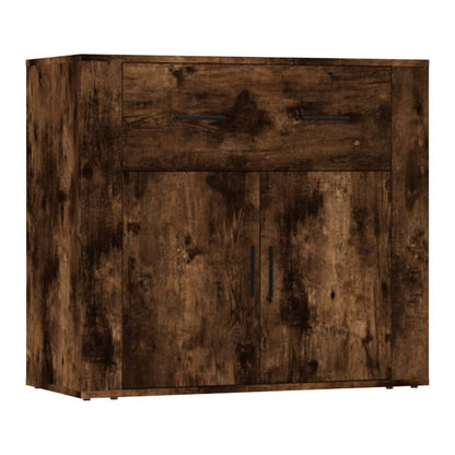 vidaXL Bahuts 3 pcs Chêne fumé en bois d'ingénierie