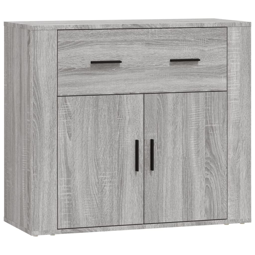 vidaXL Buffets 3 pcs. gris Sonoma bois d'ingénierie