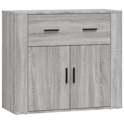 vidaXL Buffets 3 pcs. gris Sonoma bois d'ingénierie