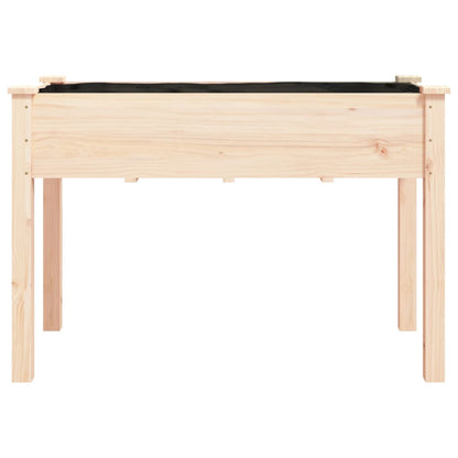 vidaXL Pflanzkübel mit Einsatz 118x59x76 cm Massivholz Tanne