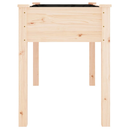 vidaXL Pflanzkübel mit Einsatz 118x59x76 cm Massivholz Tanne