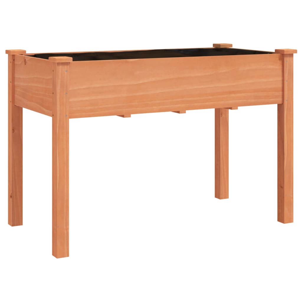vidaXL Pflanzkübel mit Einsatz Braun 118x59x76 cm Massivholz Tanne