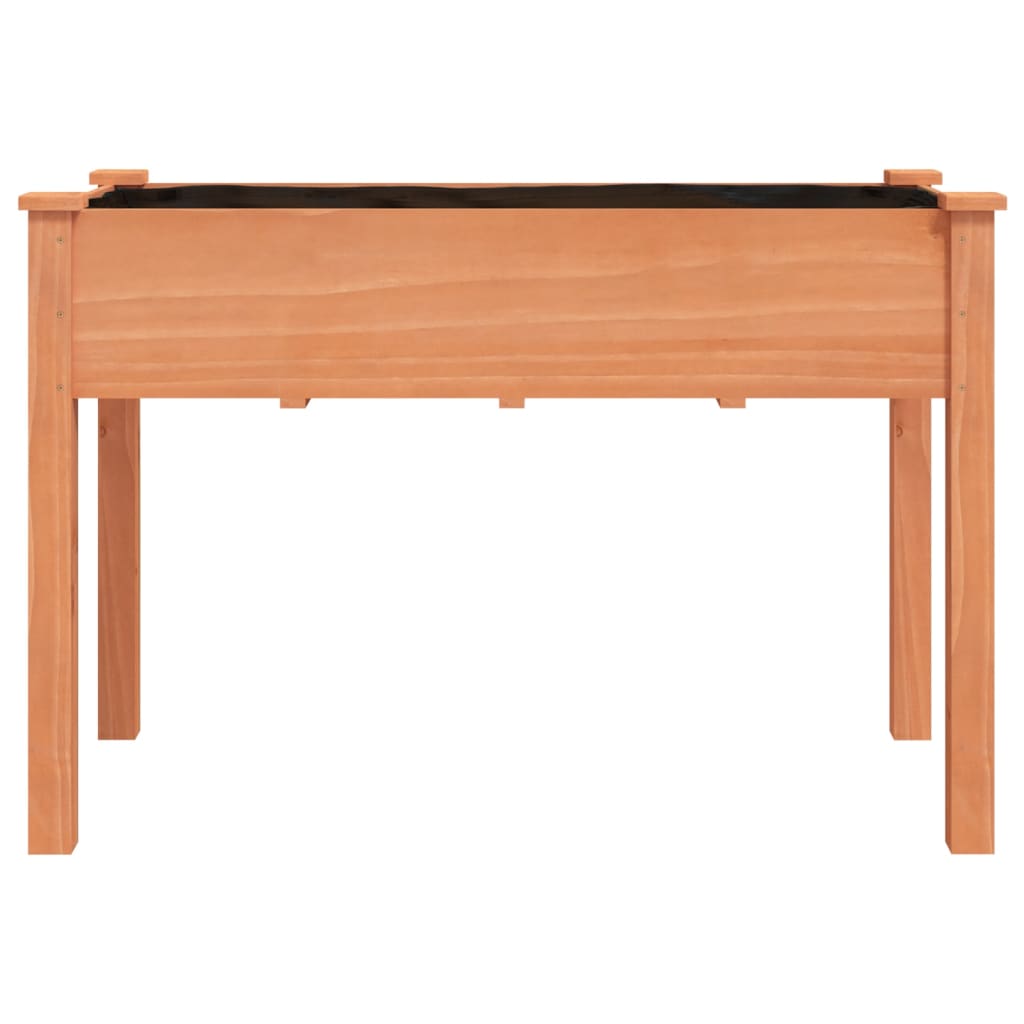 vidaXL Pflanzkübel mit Einsatz Braun 118x59x76 cm Massivholz Tanne