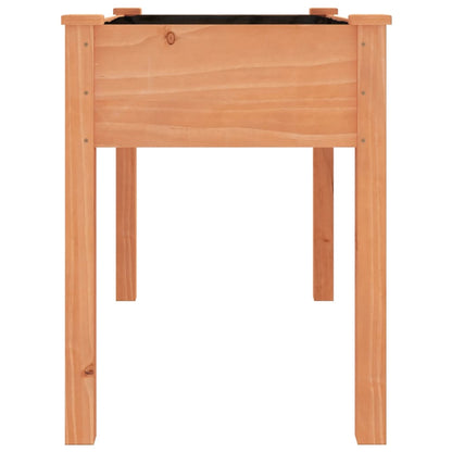 vidaXL Pflanzkübel mit Einsatz Braun 118x59x76 cm Massivholz Tanne