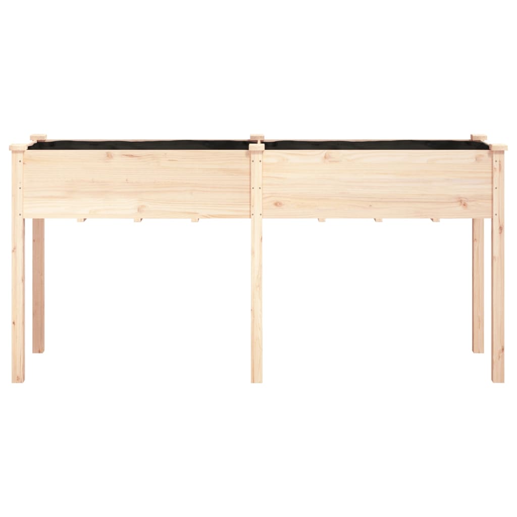 vidaXL Pflanzkübel mit Einsatz 161x45x76 cm Massivholz Tanne
