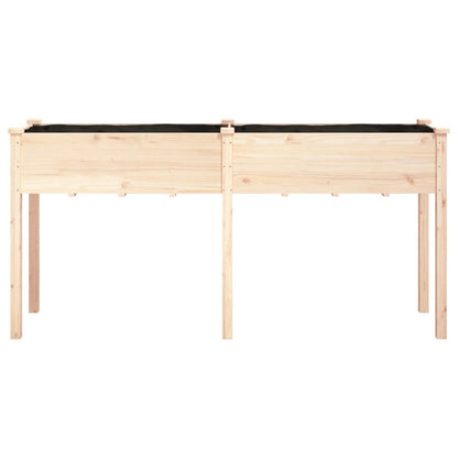 vidaXL Pflanzkübel mit Einsatz 161x45x76 cm Massivholz Tanne