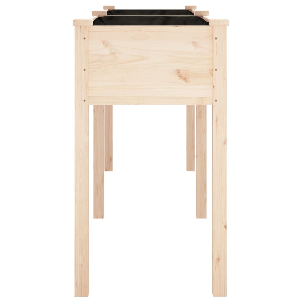 vidaXL Pflanzkübel mit Einsatz 161x45x76 cm Massivholz Tanne