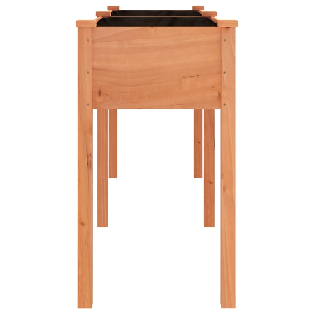 vidaXL Pflanzkübel mit Einsatz Braun 161x45x76 cm Massivholz Tanne