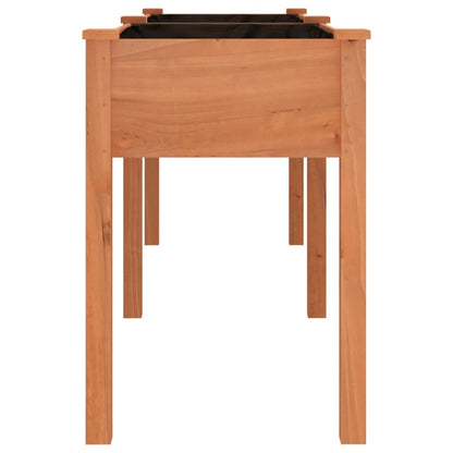 vidaXL Pflanzkübel mit Einsatz Braun 203x53x76 cm Massivholz Tanne