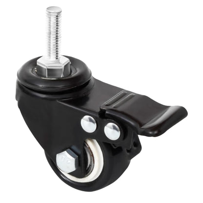 vidaXL Rollen für Pflanzkübel 4 Stk. Schwarz 8x3,5x8 cm Eisen