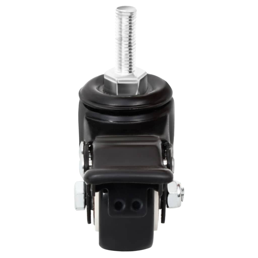 vidaXL Rollen für Pflanzkübel 4 Stk. Schwarz 8x3,5x8 cm Eisen
