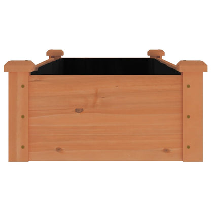 vidaXL Hochbeet mit Einsatz Braun 120x45x25 cm Massivholz Tanne