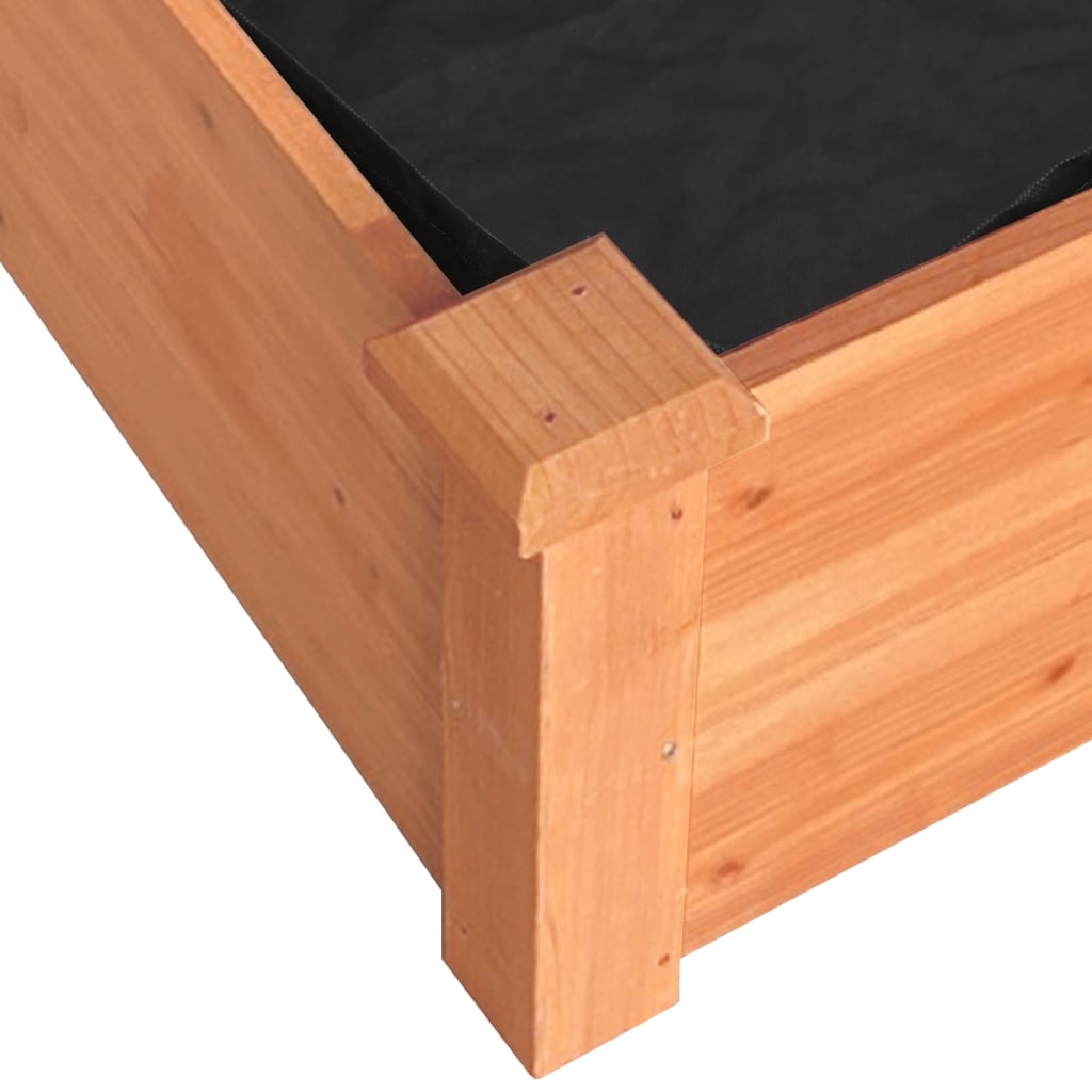 vidaXL Hochbeet mit Einsatz Braun 120x45x25 cm Massivholz Tanne
