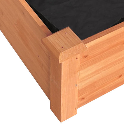 vidaXL Hochbeet mit Einsatz Braun 120x45x25 cm Massivholz Tanne