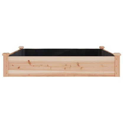 vidaXL Hochbeet mit Einsatz 120x120x25 cm Massivholz Tanne