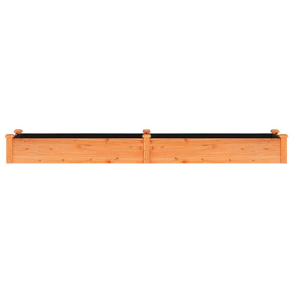 vidaXL Hochbeet mit Einsatz Braun 240x45x25 cm Massivholz Tanne