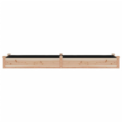 vidaXL Hochbeet mit Einsatz 240x60x25 cm Massivholz Tanne
