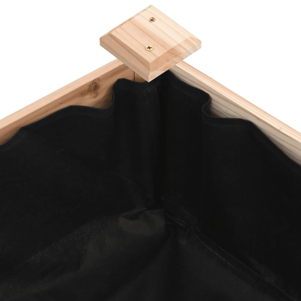 vidaXL Hochbeet mit Einsatz 240x60x25 cm Massivholz Tanne