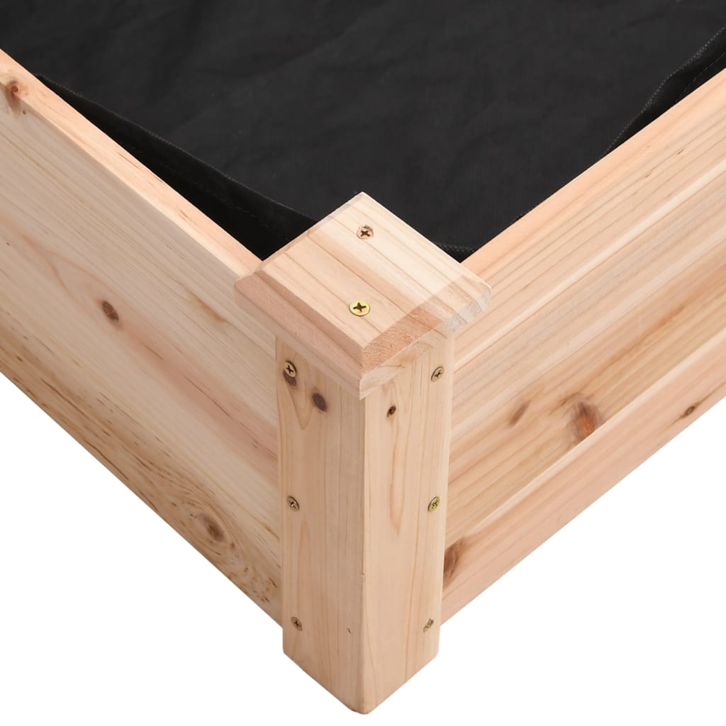 vidaXL Hochbeet mit Einsatz 240x60x25 cm Massivholz Tanne