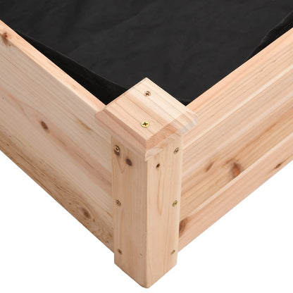 vidaXL Hochbeet mit Einsatz 240x60x25 cm Massivholz Tanne