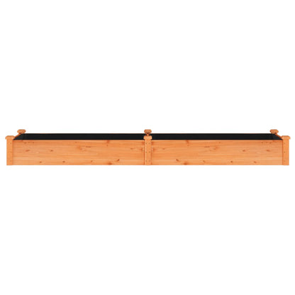 vidaXL Hochbeet mit Einsatz Braun 240x60x25 cm Massivholz Tanne