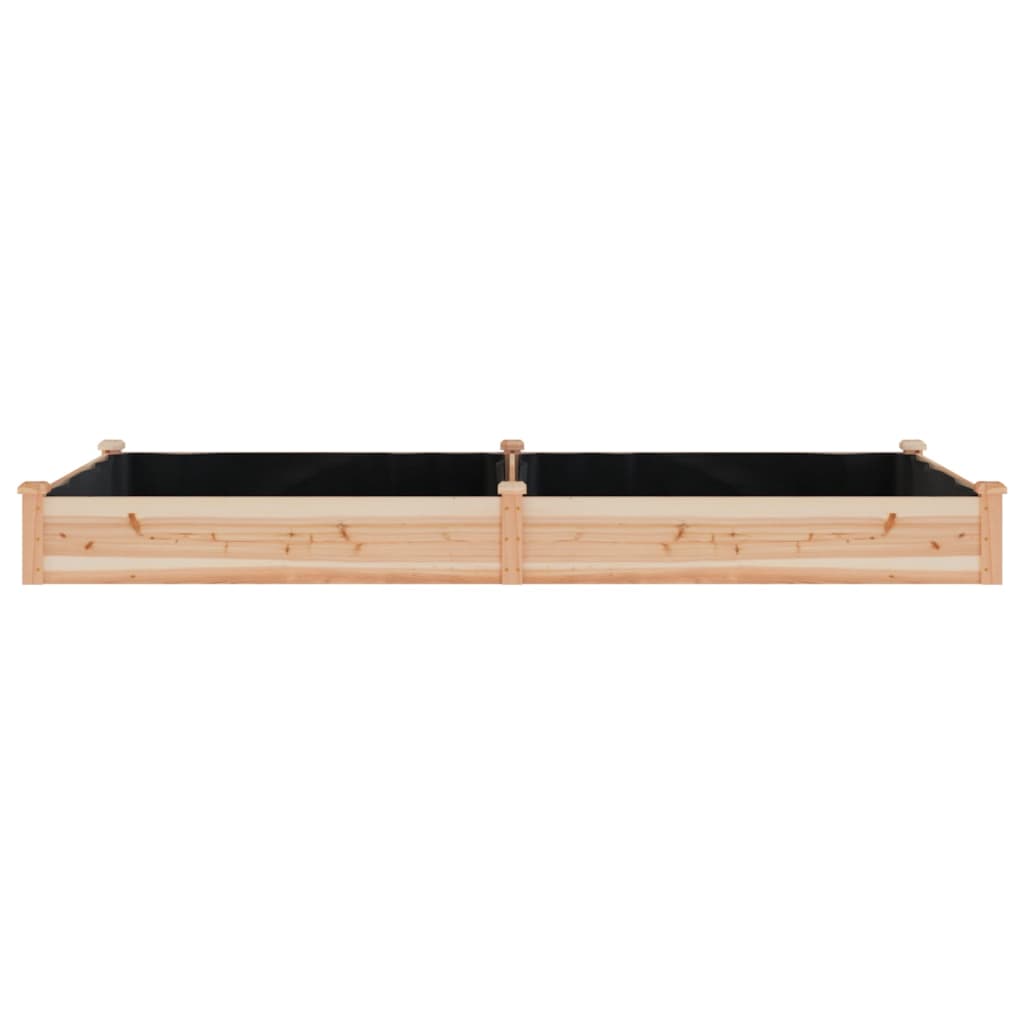 vidaXL Hochbeet mit Einsatz 240x120x25 cm Massivholz Tanne
