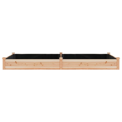 vidaXL Hochbeet mit Einsatz 240x120x25 cm Massivholz Tanne