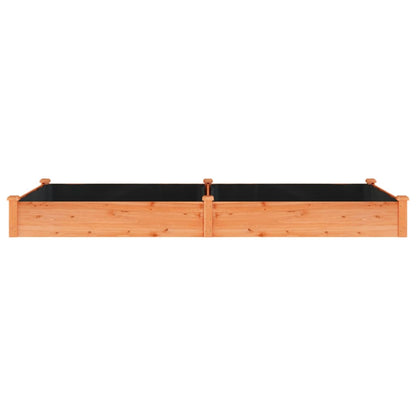 vidaXL Hochbeet mit Einsatz Braun 240x120x25 cm Massivholz Tanne