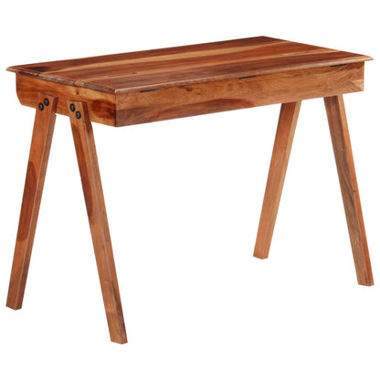 vidaXL Bureau avec tiroir 110x50x77 cm Bois d'acacia massif