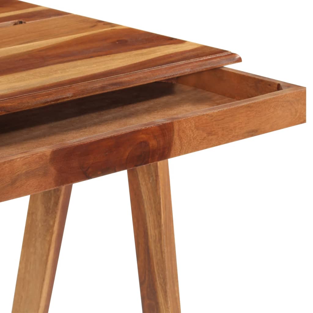 vidaXL Bureau avec tiroir 110x50x77 cm Bois d'acacia massif