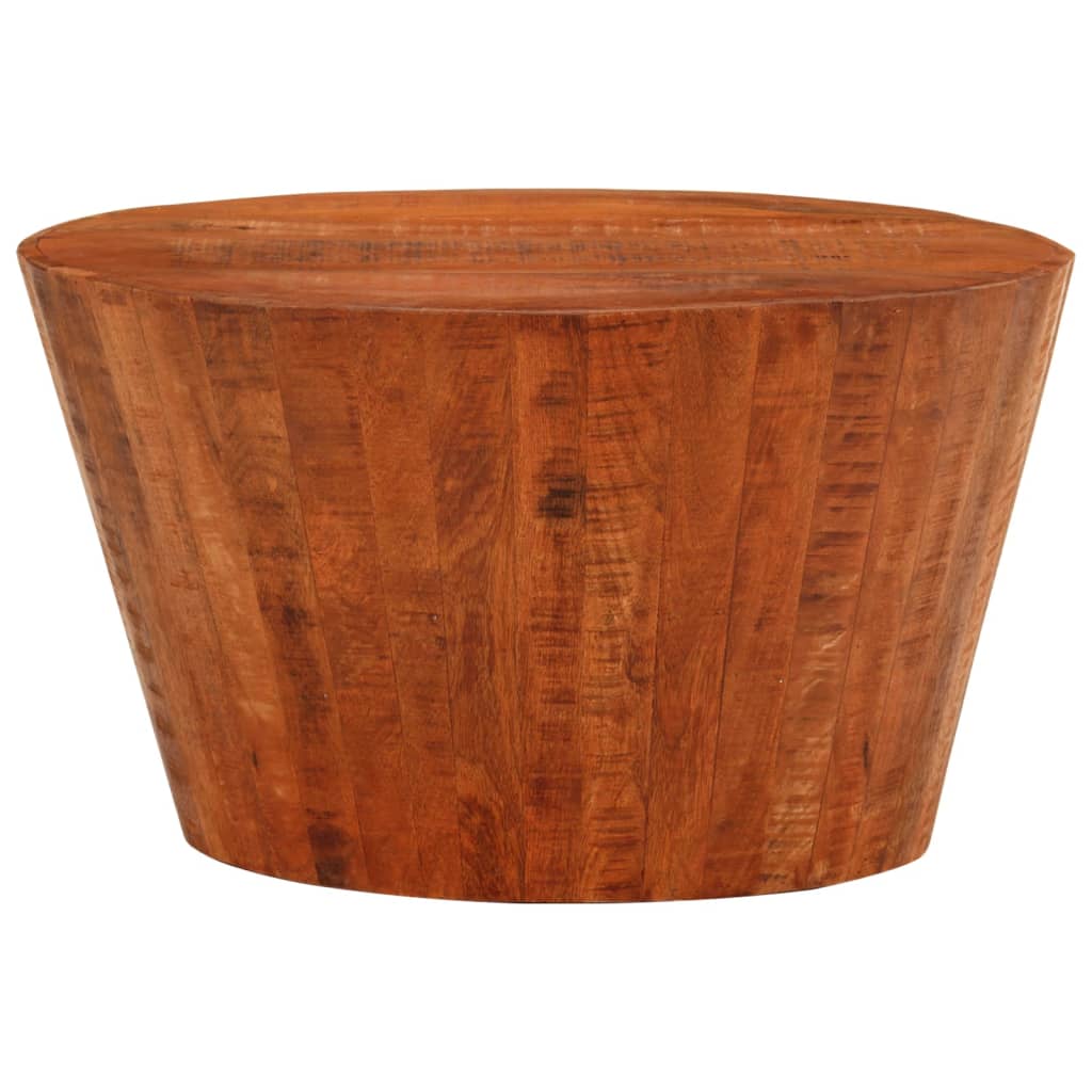 vidaXL Table basse Ø 52x30 cm Bois de manguier massif