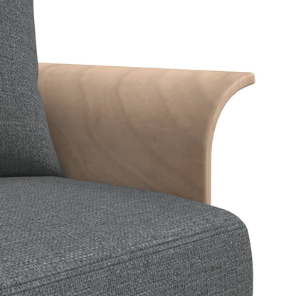 vidaXL Canapé-lit en L Gris foncé 279x140x70 cm Tissu