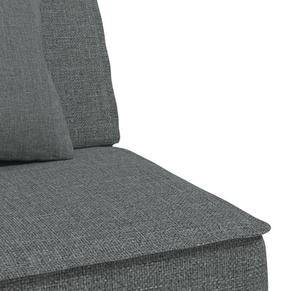 vidaXL Schlafsofa in L-Form Dunkelgrau 255x140x70 cm Stoff
