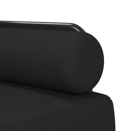 vidaXL Schlafsofa in L-Form Schwarz 260x140x70 cm Stoff
