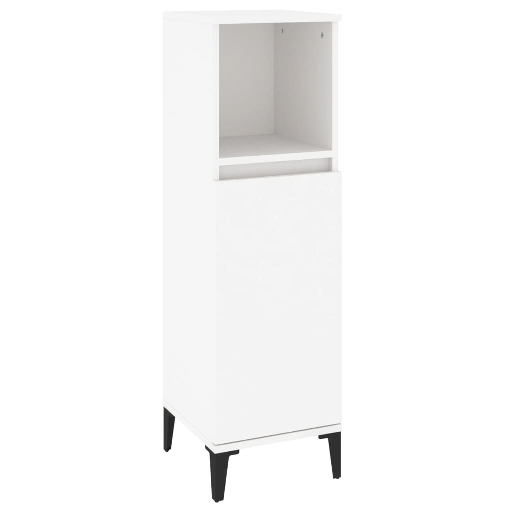 vidaXL Ensemble de meubles de salle de bain 3 pcs Blanc Matériau à base de bois