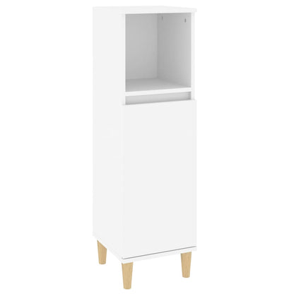 vidaXL Ensemble de meubles de salle de bain 3 pcs Blanc Matériau à base de bois